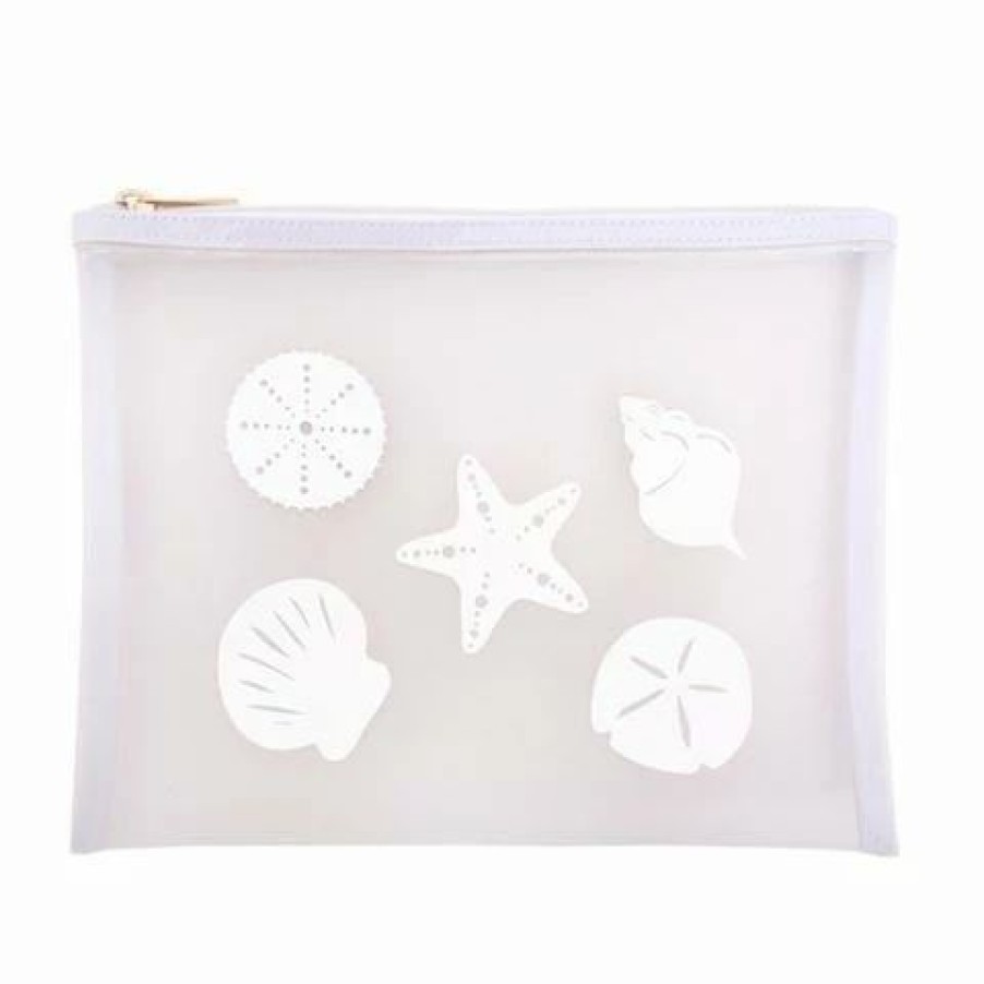 * | Lolo Stanley White Shells Cosmetics Pouch