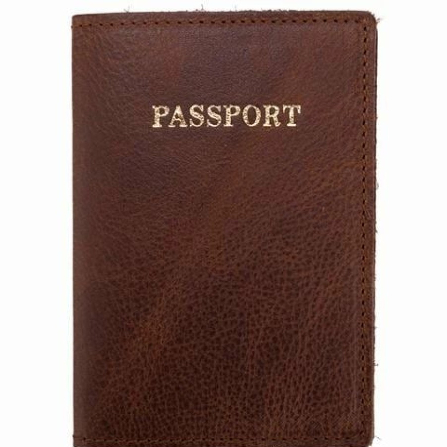 * | Manufactus Passport Holder Vintage Leather Brown