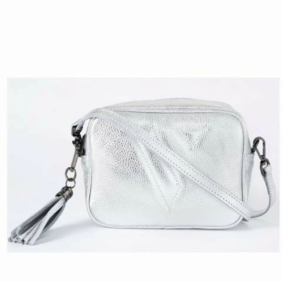 * | Vestirsi Vanessa Italian Leather Bag Silver