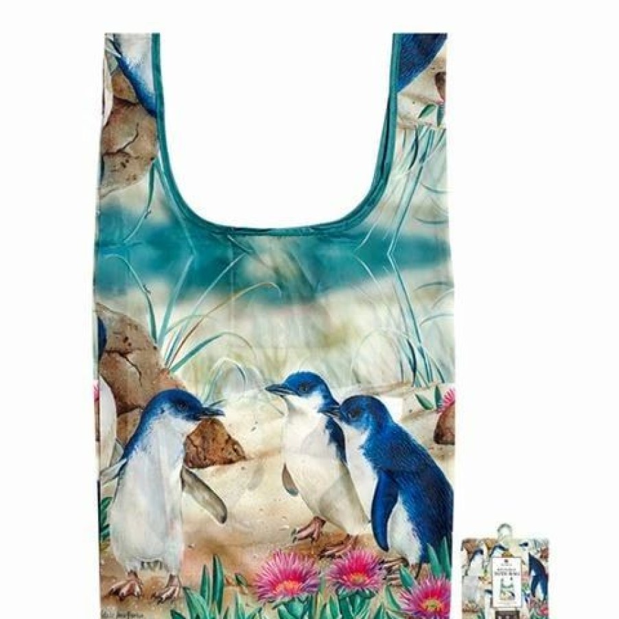 * | Ashdene Tote Bag Reusable Australian Bird & Flora Penguin