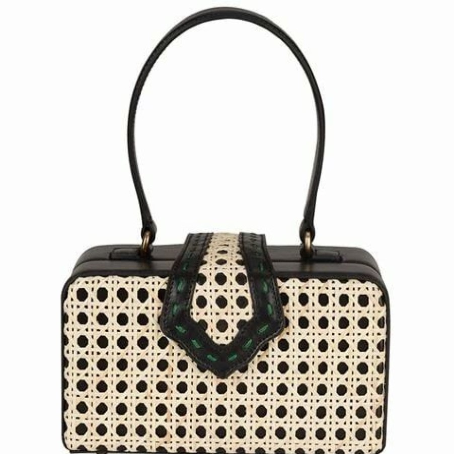 * | Mehry Mu Fey In The 50S Bag Leather & Rattan Black