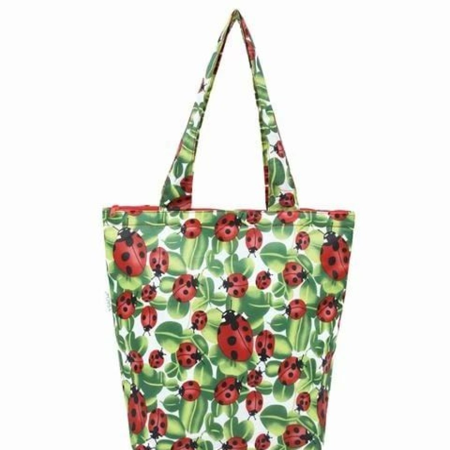 * | Sachi Insulated Folding Market Tote Bag Lady Bug