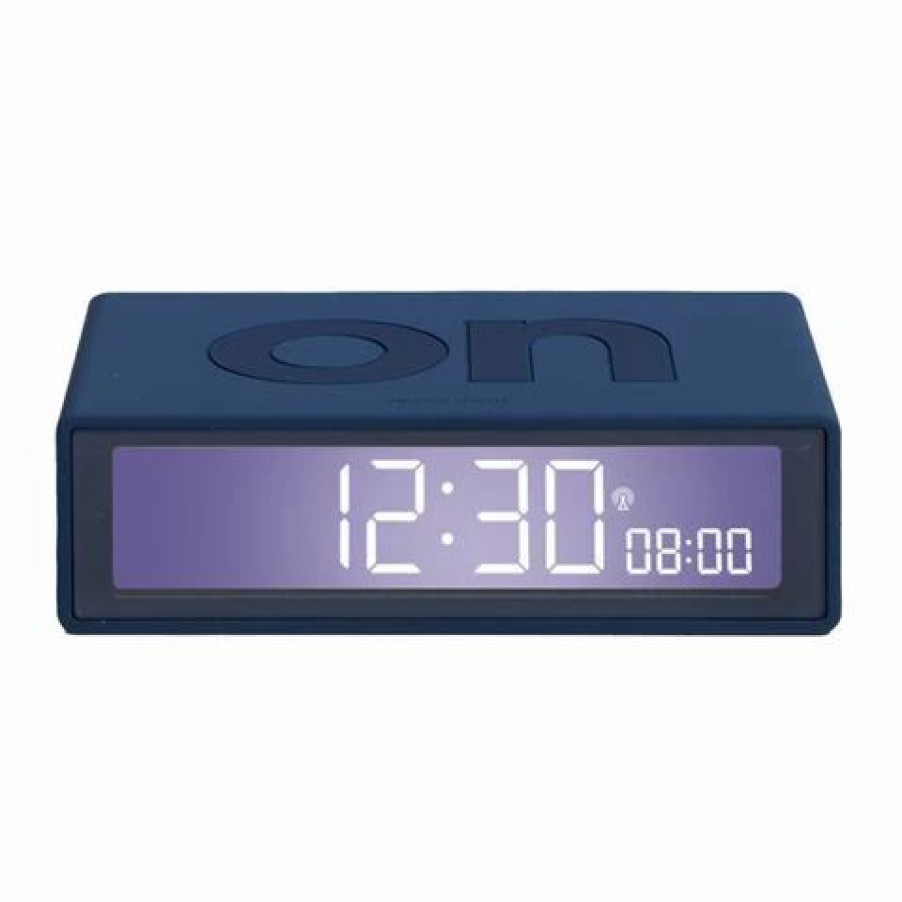 * | Lexon Flip+ Reversible Travel Alarm Clock Lcd Dark Blue