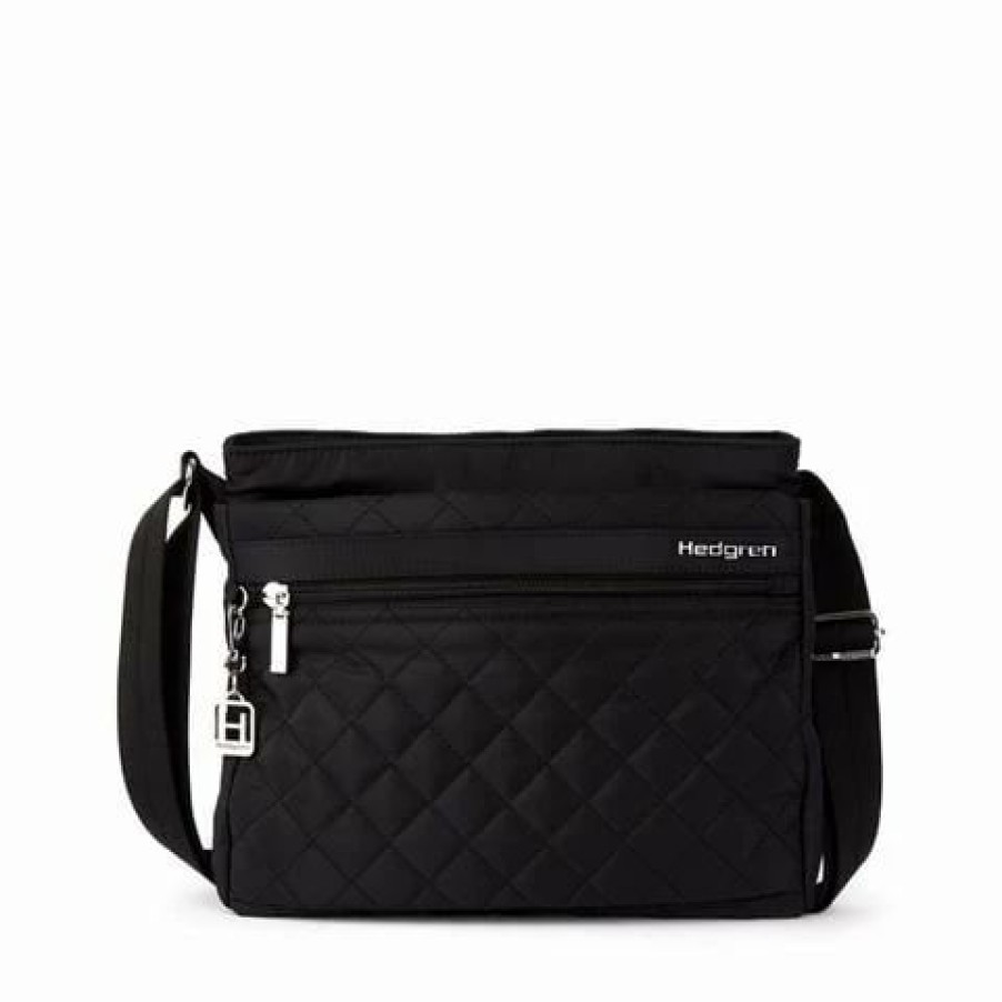 * | Hedgren Diamond Touch Viola Shoulder Bag Black