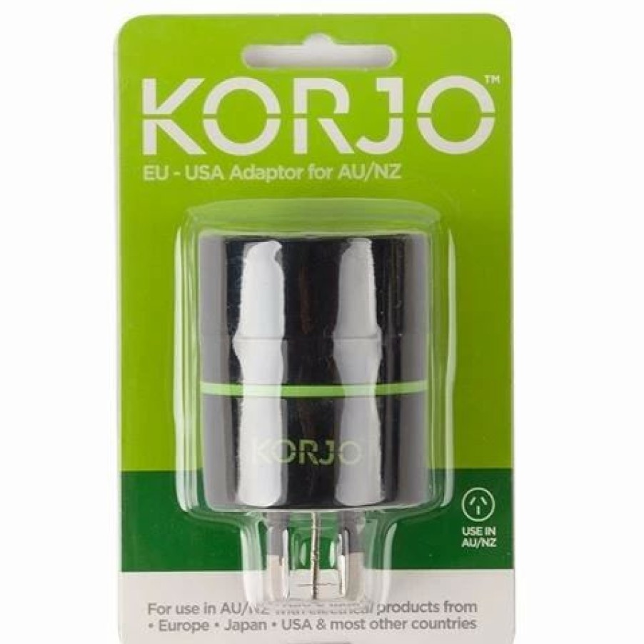 * | Korjo Adaptor Plug Euro/Usa To Aus/Nz