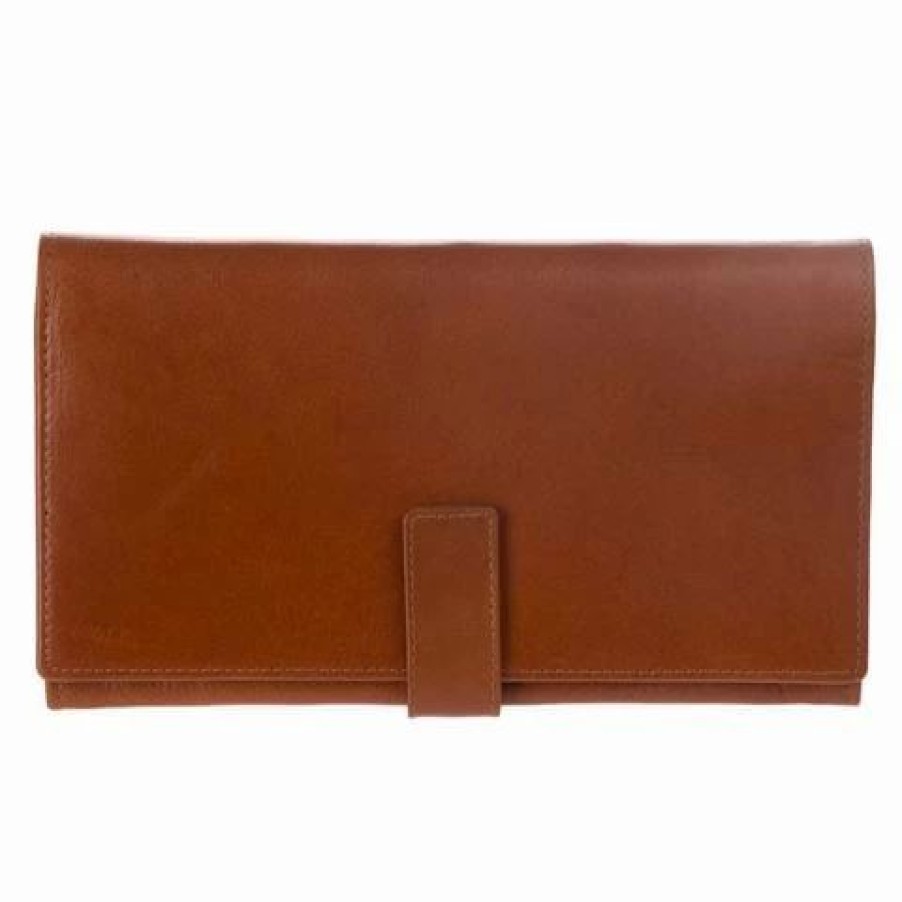 * | Redd Leather Leather Travel Wallet Cognac