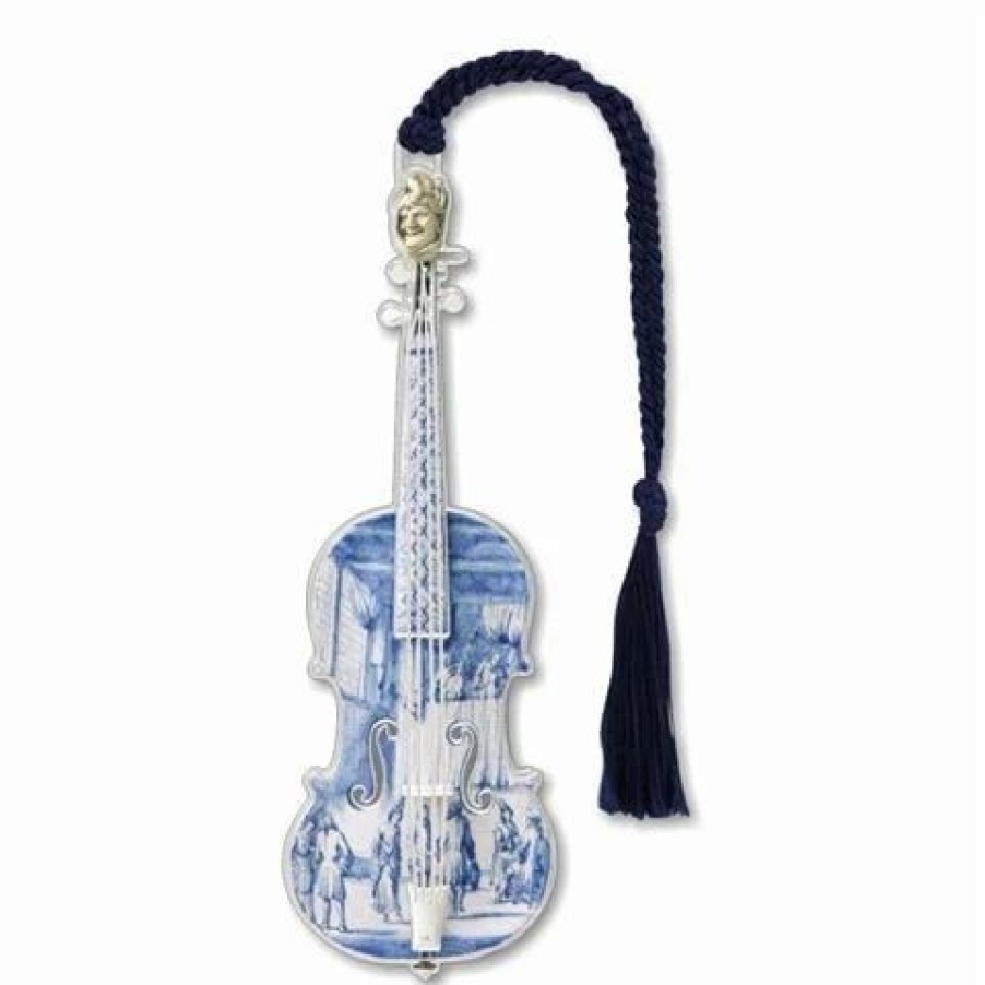 * | David Howell And Company David Howell Brass Bookmark Delft Violin