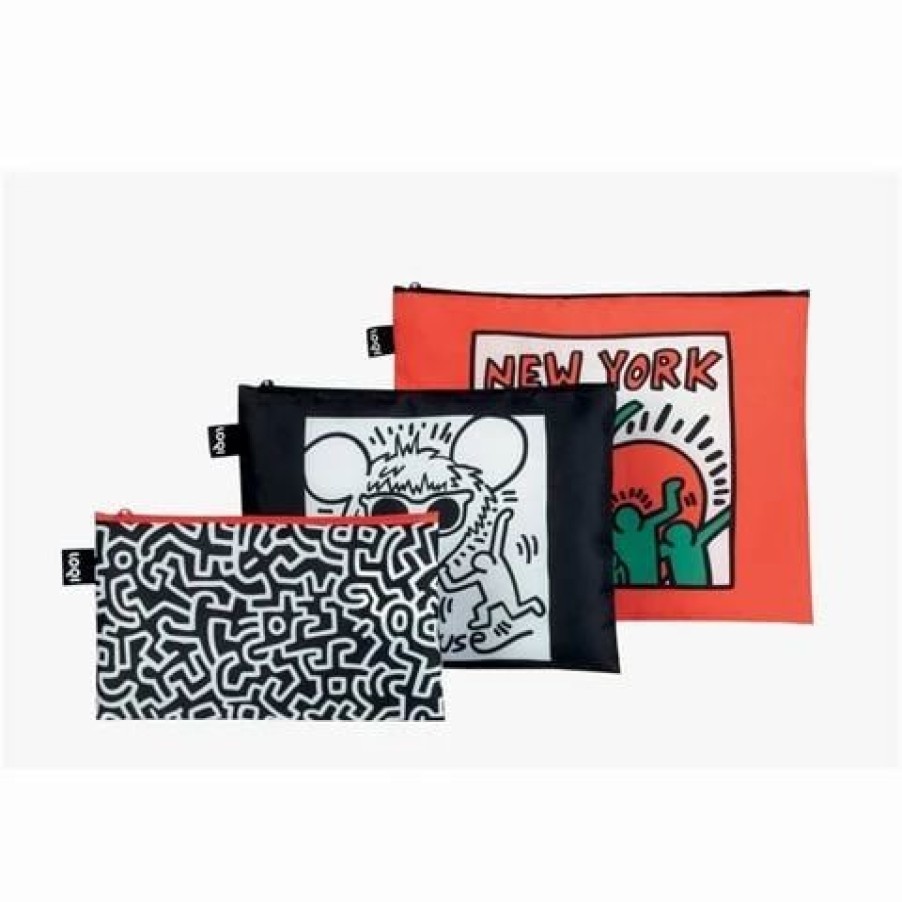 * | Loqi Keith Haring Ny Collection Zip Pocket Set 3Pce