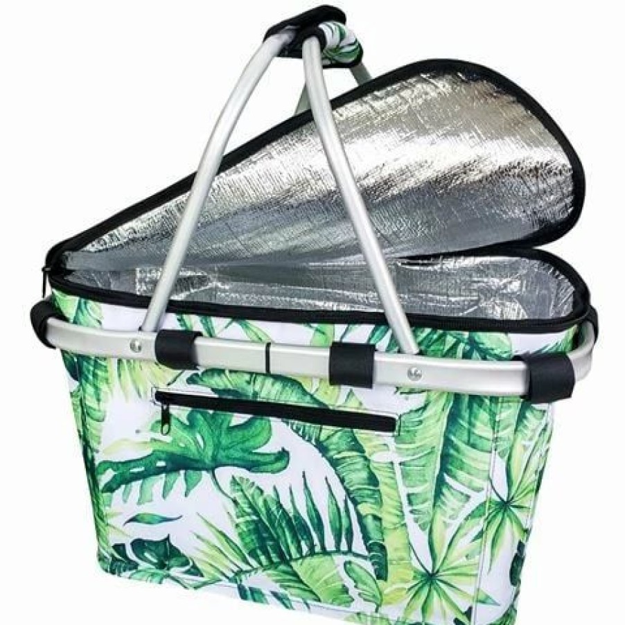 * | Sachi Insulated Carry Basket Jungle Leaf