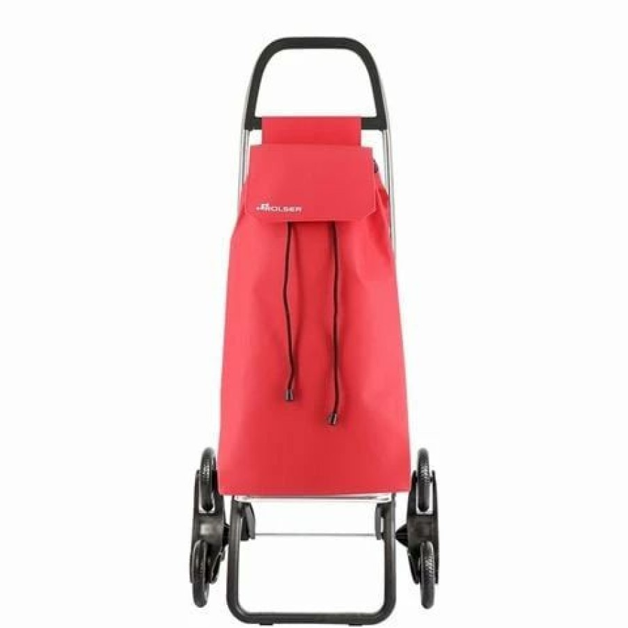 * | Rolser 6 Wheel Stair Climber Shopping Trolley Red 43L