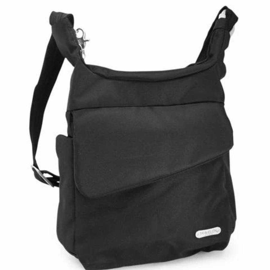 * | Travelon Carry Safe Anti-Theft Messenger Bag Black