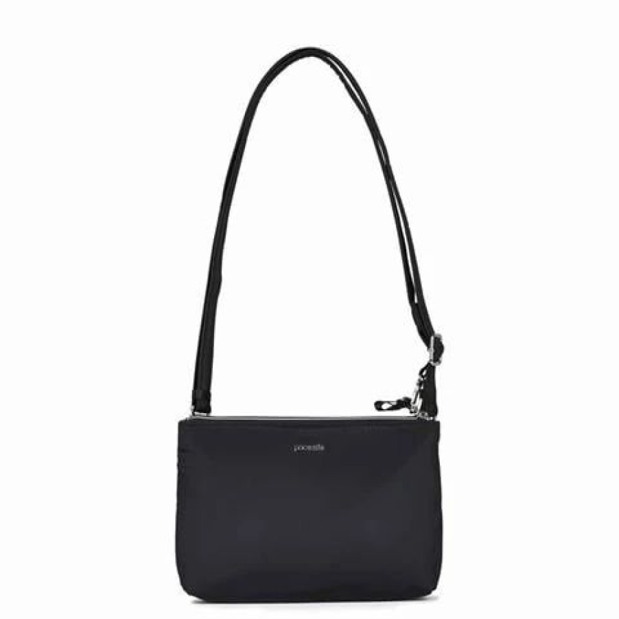 * | Pacsafe Stylesafe Double Zip Crossbody Bag Black