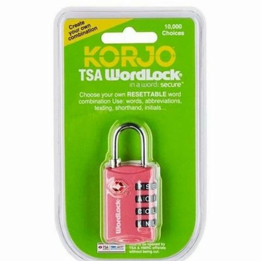 * | Korjo Wordlock Tsa Combination Lock Pink