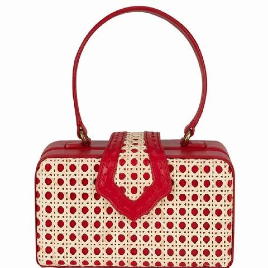 * | Mehry Mu Fey In The 50S Bag Leather & Rattan Red