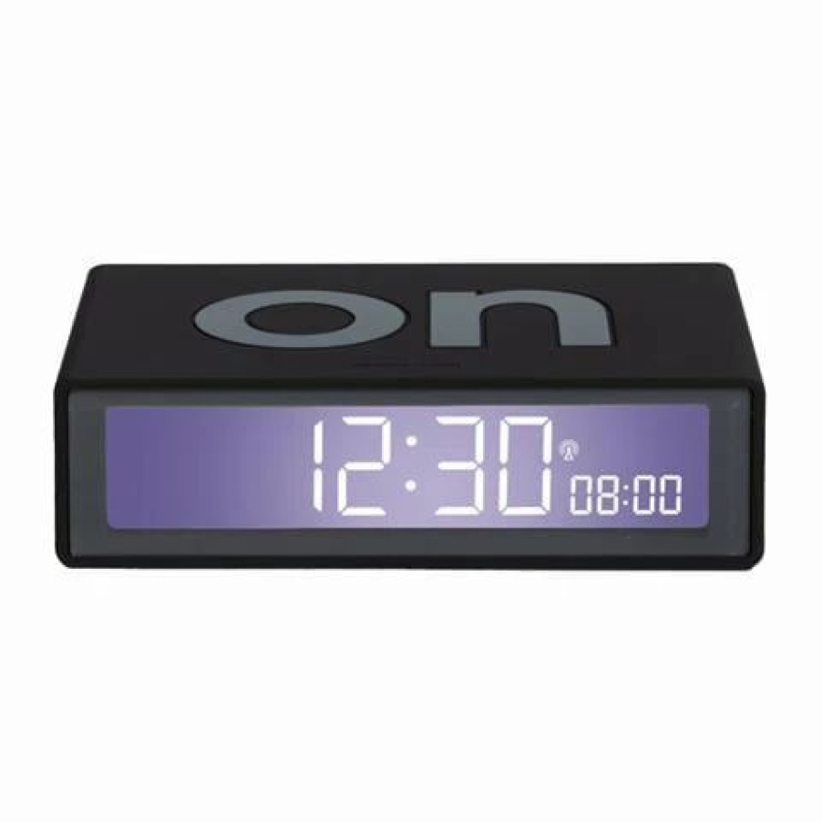 * | Lexon Flip+ Reversible Travel Alarm Clock Lcd Black