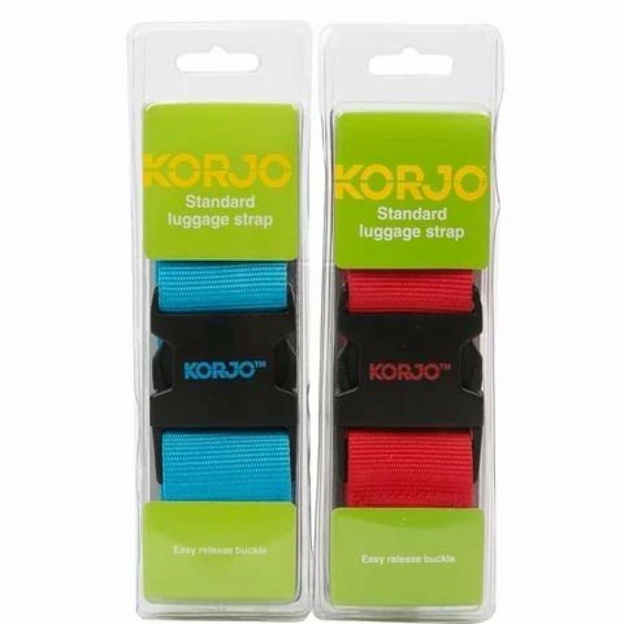 * | Korjo Standard Luggage Strap Red/Blue