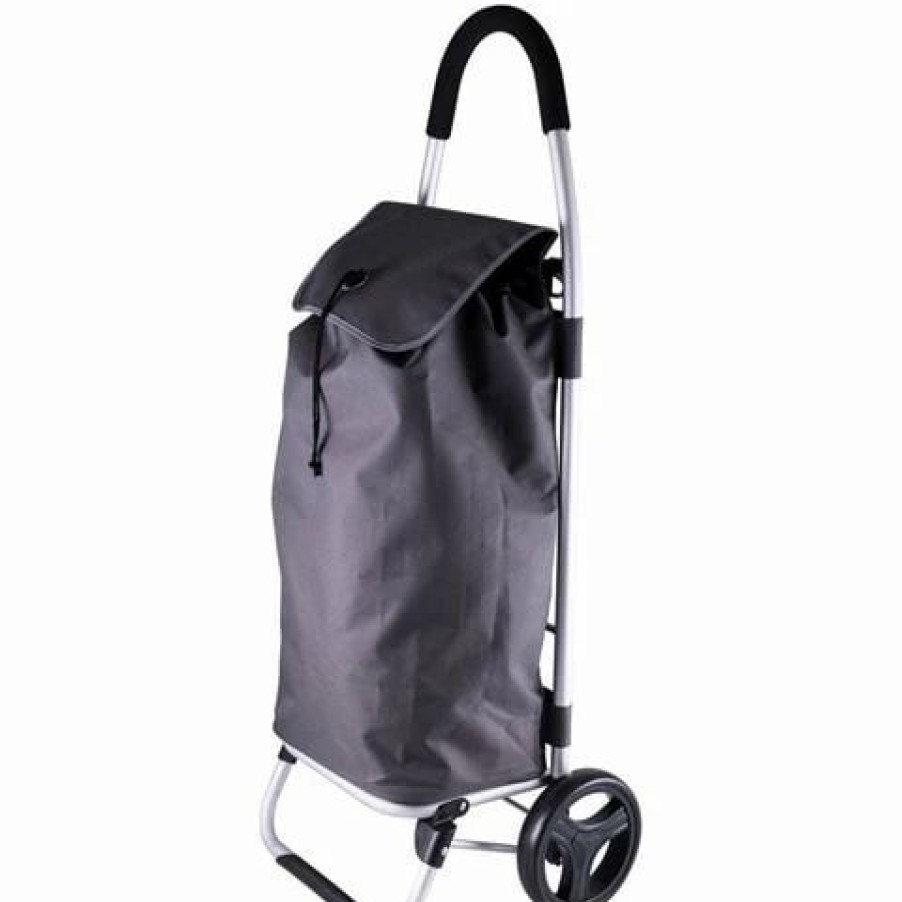 * | Karlstert Lightweight Aluminium Shopping Trolley Grey