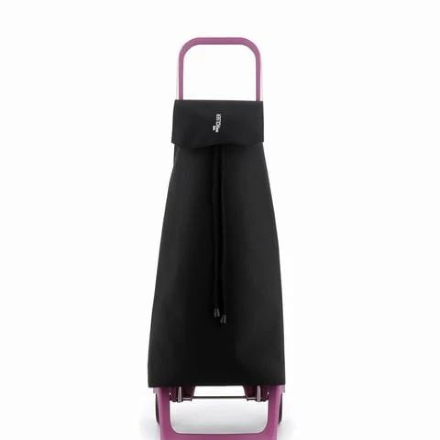 * | Rolser Jet 2 Wheel Shopping Trolley Black & Fuchsia 40L