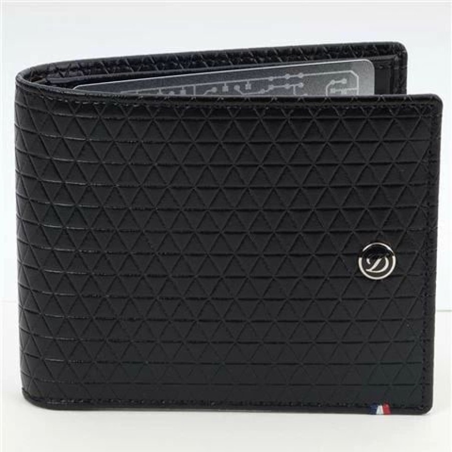 * | Dupont Billfold 6 Credit Cards Fire Head Black