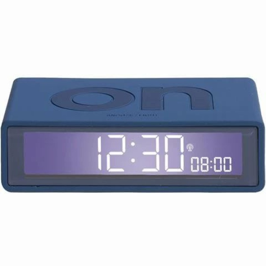 * | Lexon Flip+ Reversible Alarm Clock Lcd Dark Blue