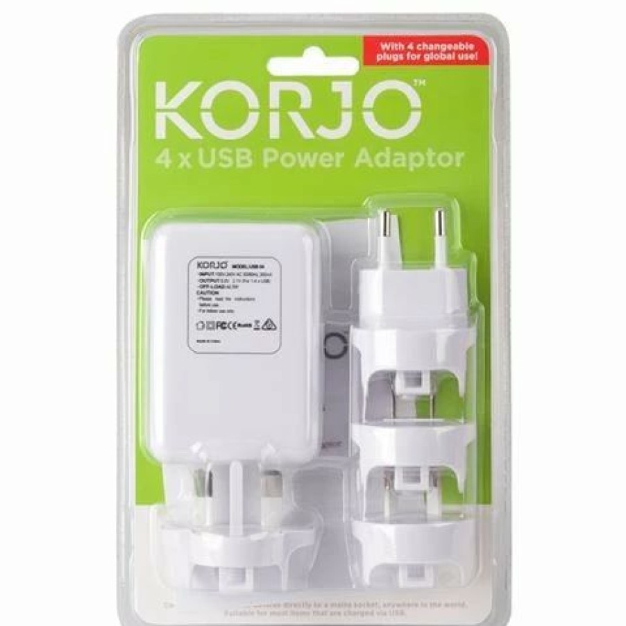 * | Korjo Worldwide 4 Port Usb Adaptor Plug