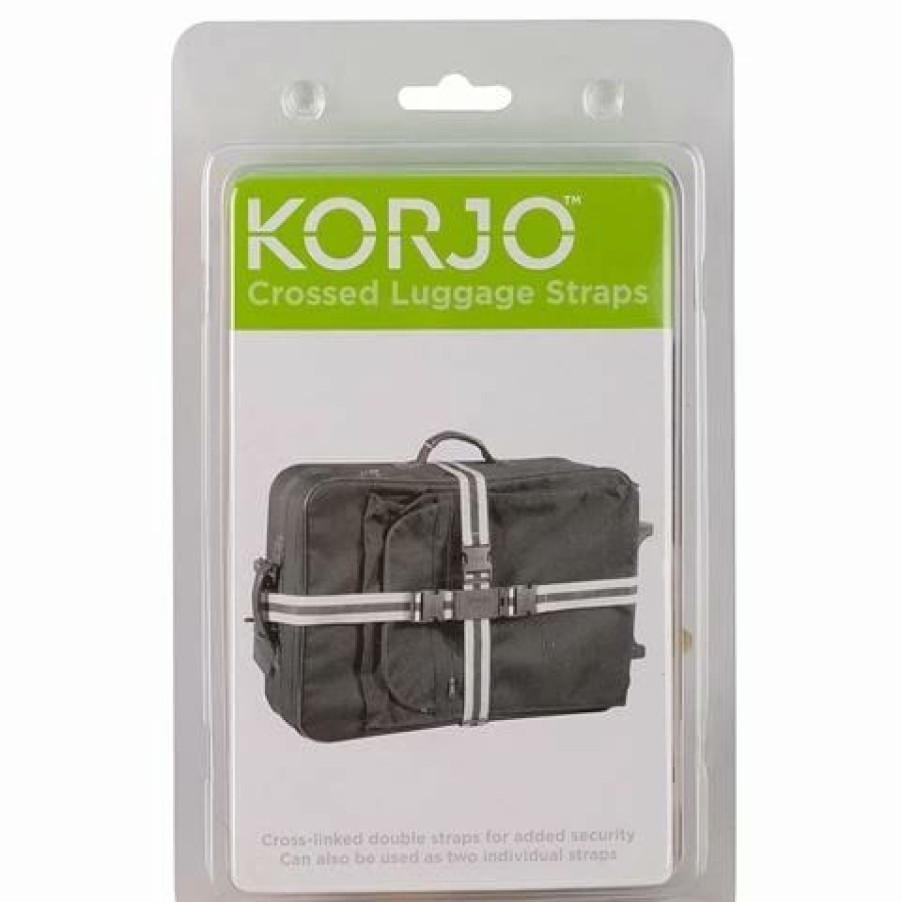 * | Korjo Crossed Luggage Strap Set