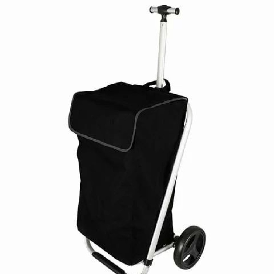 * | Karlstert Alum. Telescopic Handle Shopping Trolley Black