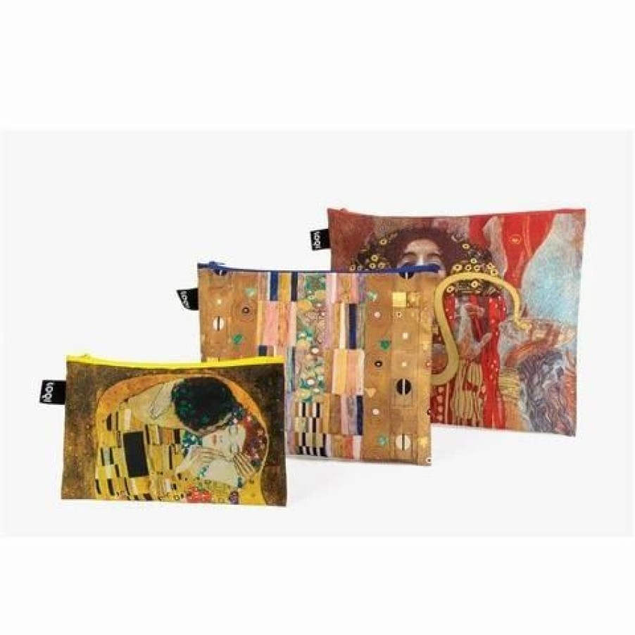 * | Loqi Gustav Klimt Zip Pocket Set 3Pce