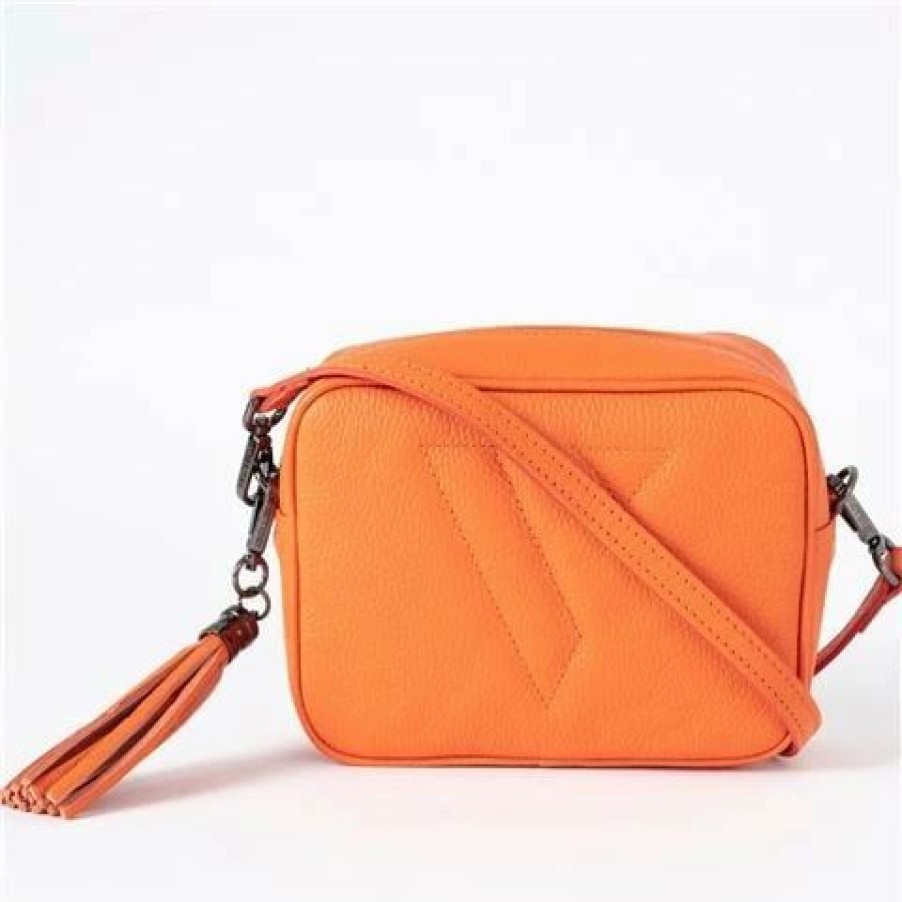 * | Vestirsi Vanessa Italian Leather Bag Orange