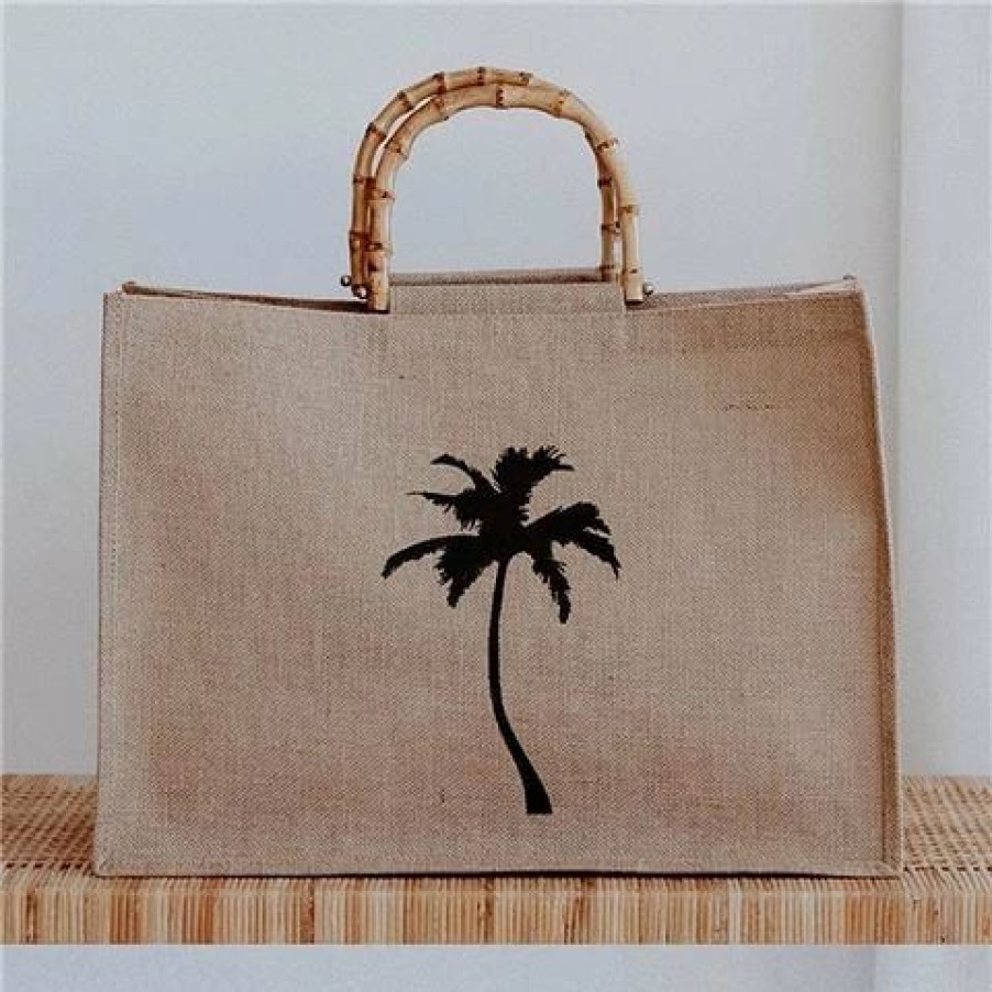 * | Cabana Hayman Jute & Bamboo Tote Bag