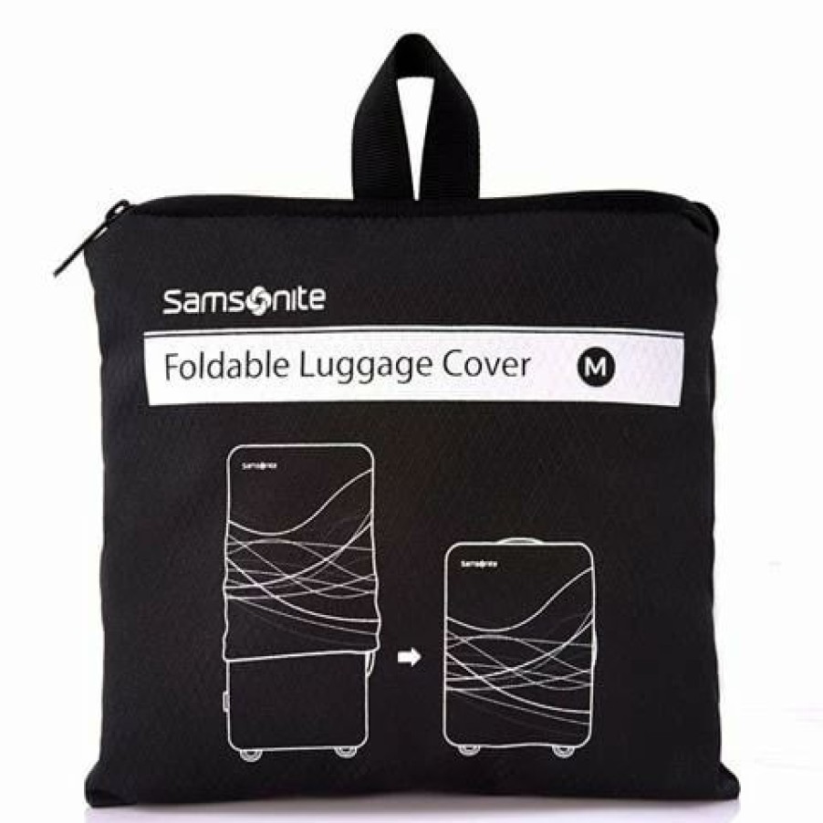 * | Samsonite Foldable Luggage Cover Medium Black