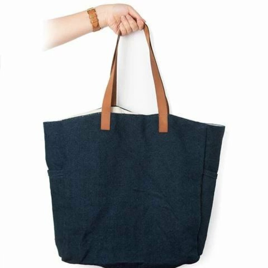 * | Peter'S Eco-Friendly Jute Market Bag Blue