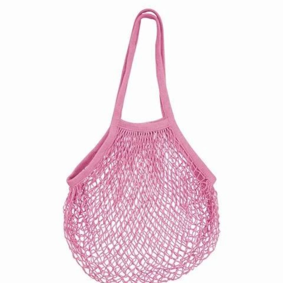 * | Karlstert String Market Bag Long Handle Pink