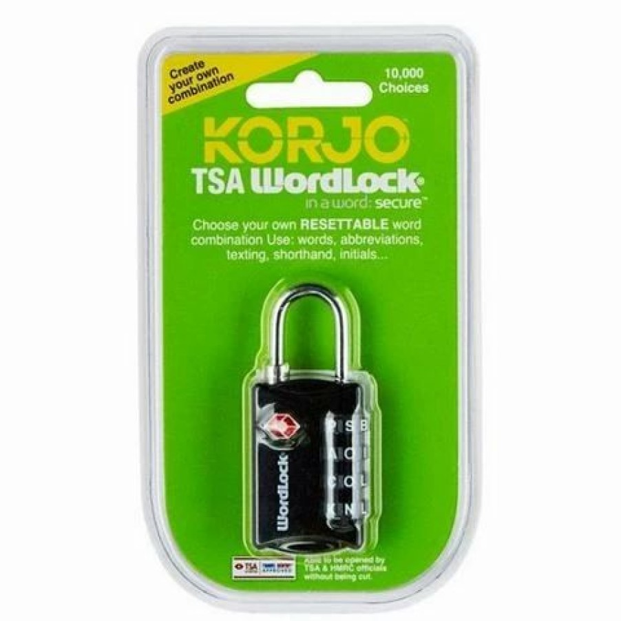 * | Korjo Wordlock Tsa Combination Lock Black