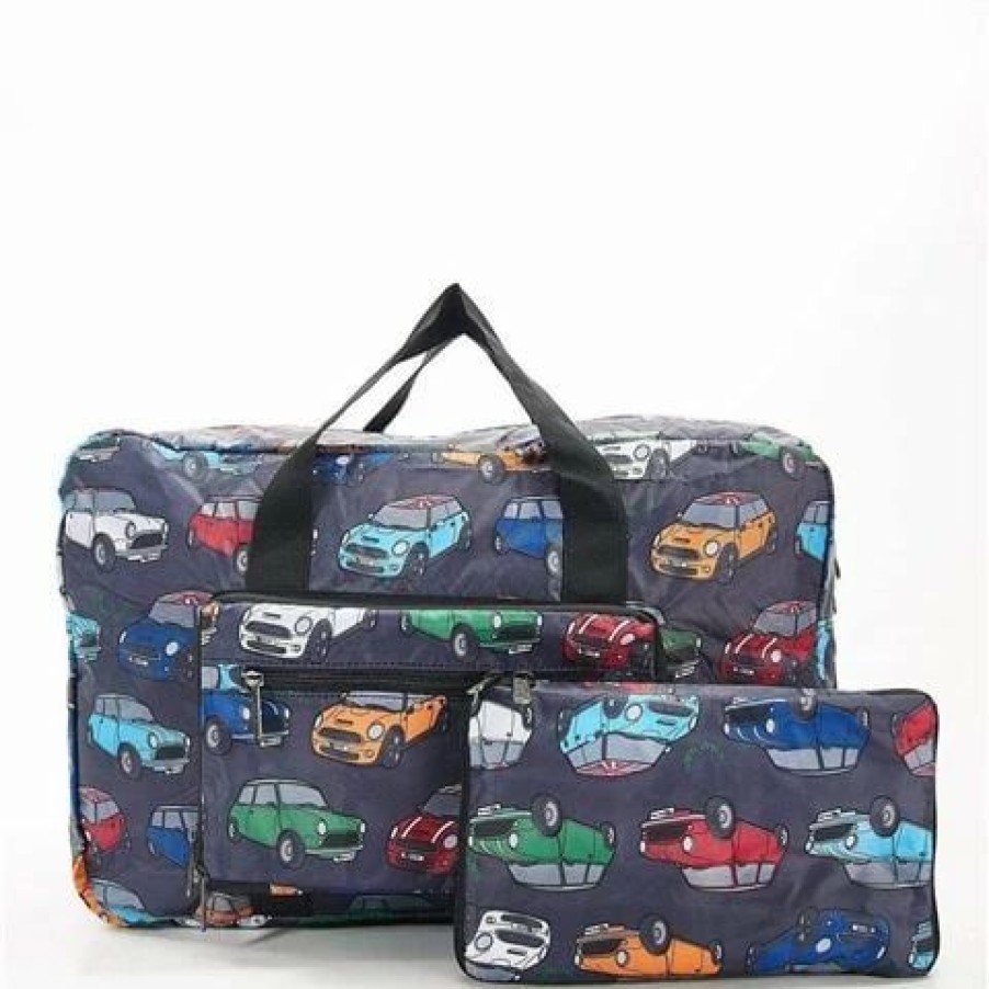 * | Eco-Chic Lightweight Foldable Bag Mini Cooper Holdall Grey