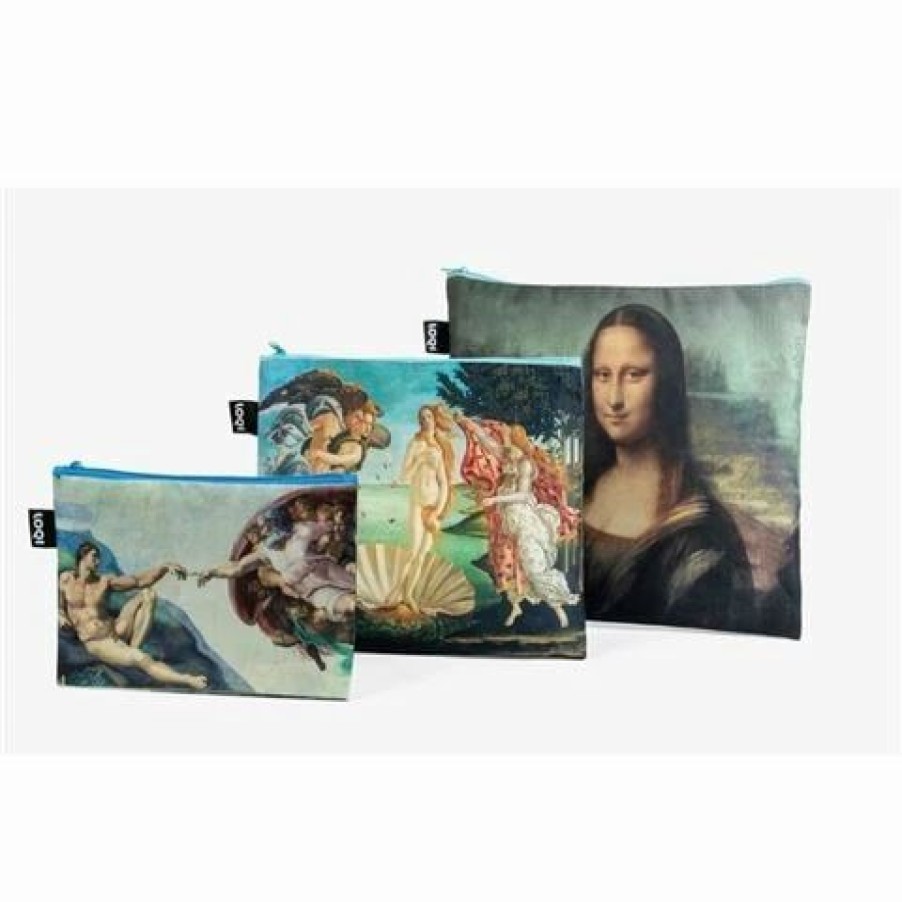 * | Loqi Michelangelo Botticelli Da Vinci Collection Zip Pocket Set 3Pce