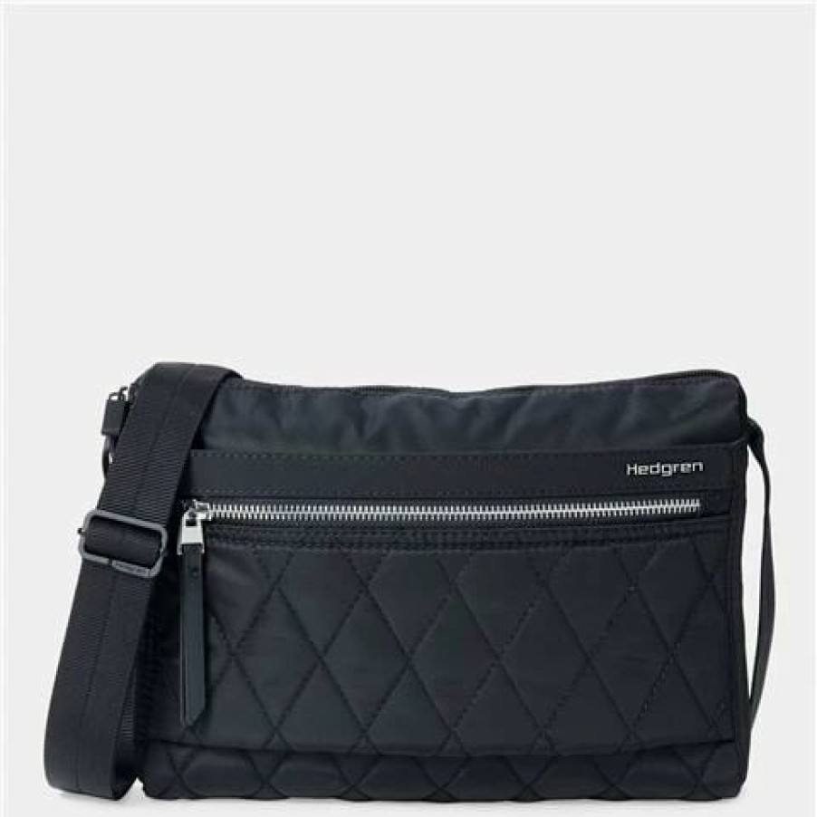 * | Hedgren Eye M Crossbody Bag Quilted Black