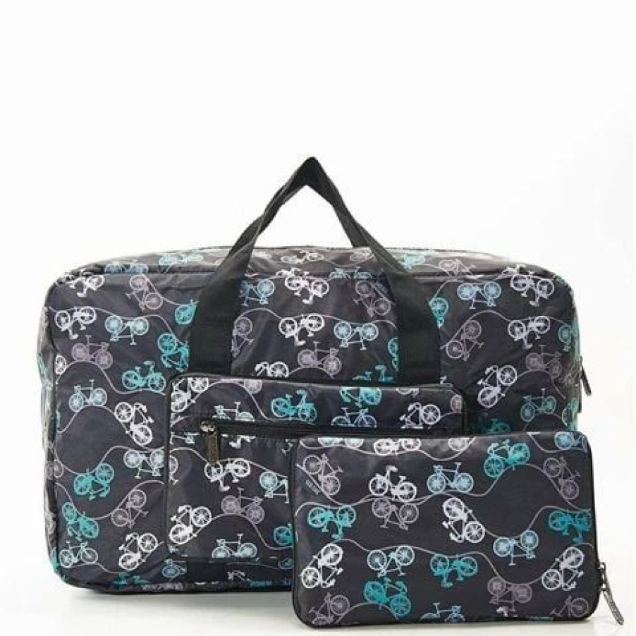 * | Eco-Chic Lightweight Foldable Bag Bikes Holdall Black