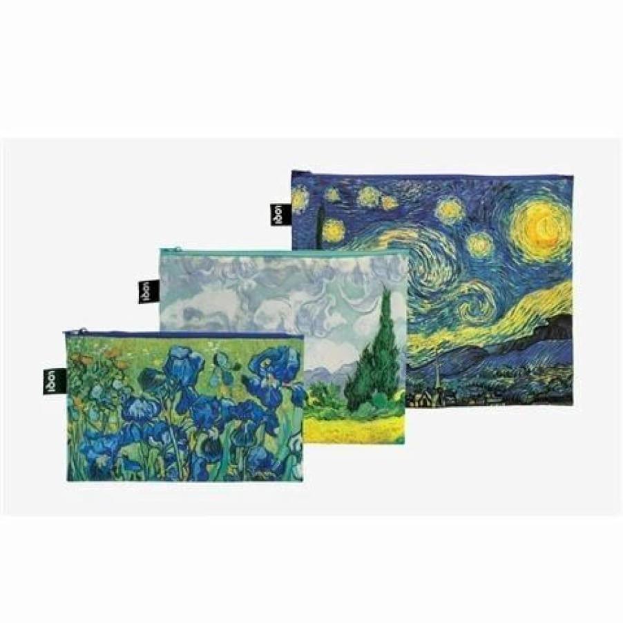 * | Loqi Vincent Van Gogh Starry Night Zip Pocket Set 3Pce