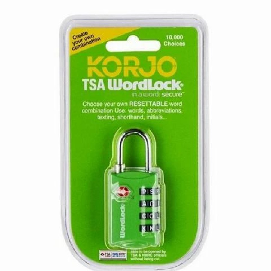 * | Korjo Wordlock Tsa Combination Lock Green