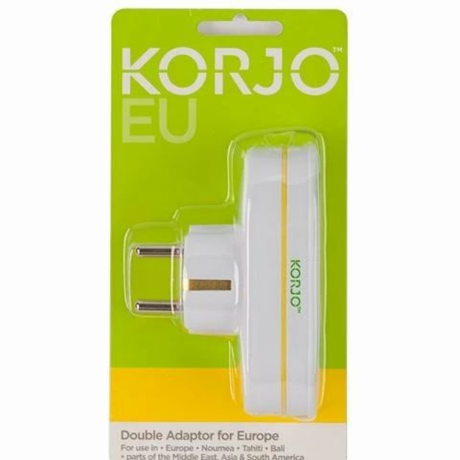 * | Korjo European Double Adaptor Plug