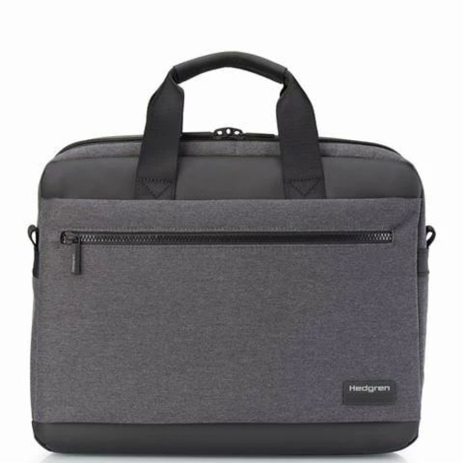 * | Hedgren Modem Briefcase 15Inch Rfid Stylish Grey