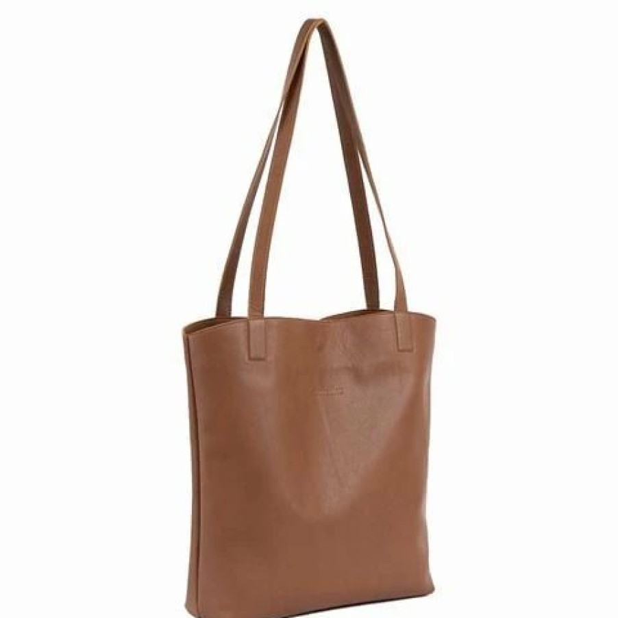 * | Bemboka Super Soft Italian Leather Tote Light Tan