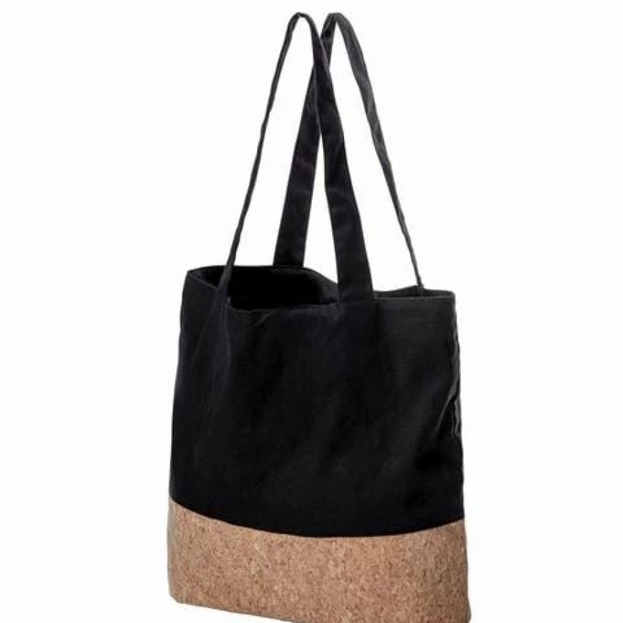 * | Karlstert Cotton & Cork Multi-Pocket Grocery Bag Black